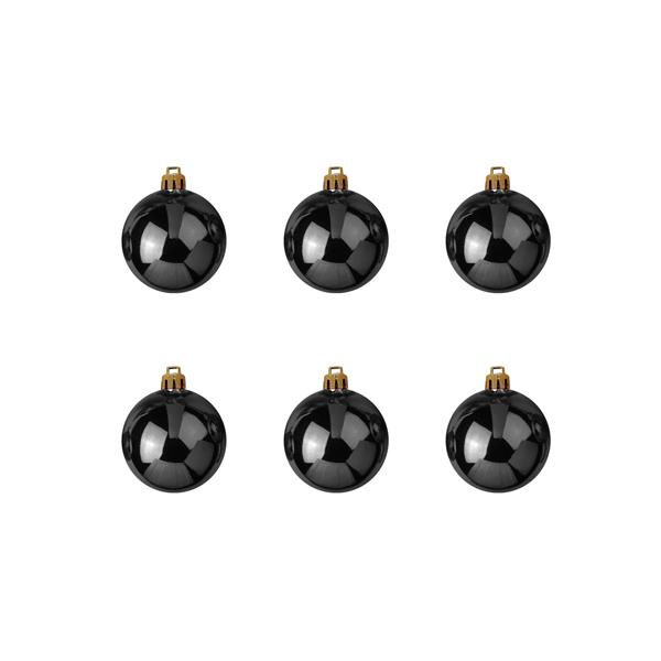 EUROPALMS Deco Ball 7cm, black 6x