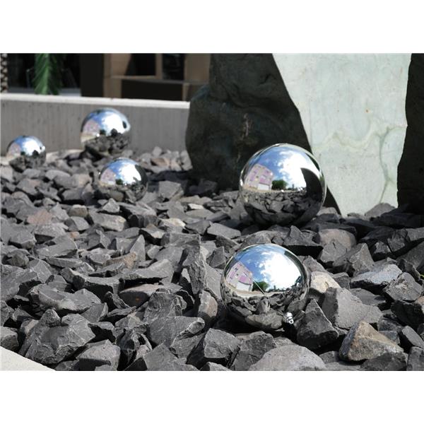 EUROPALMS Deco Ball 10cm, silver 4x