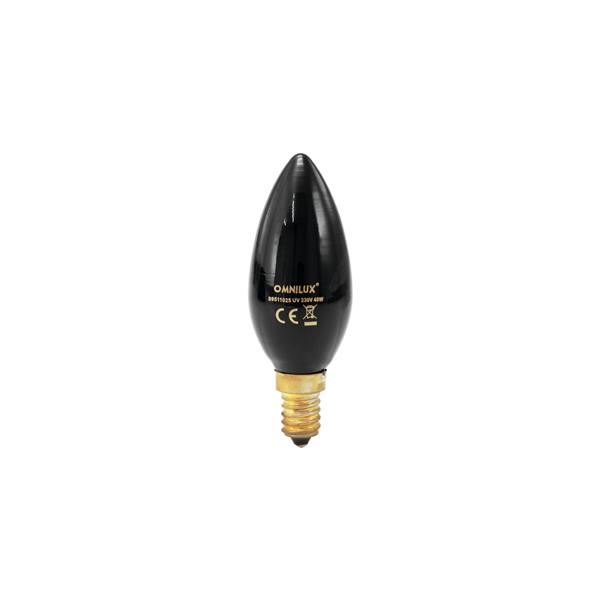 OMNILUX C35 230V/40W E-14 UV Candle Bulb