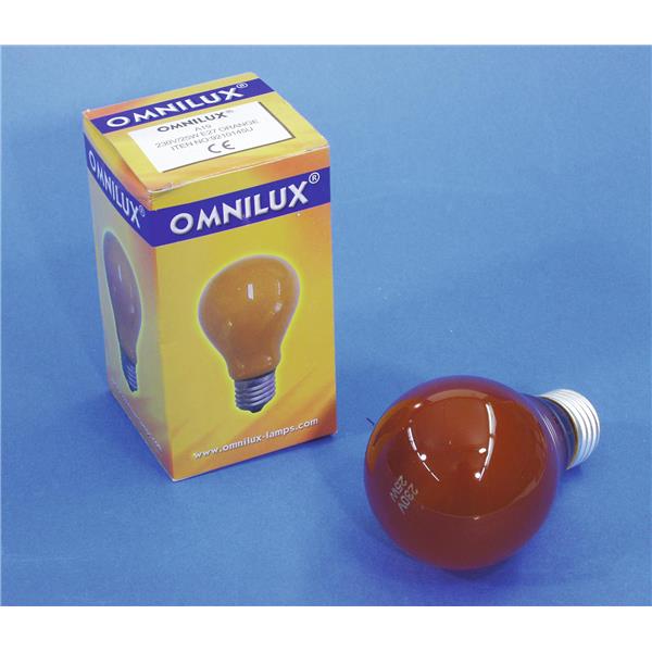 OMNILUX A19 230V/25W E-27 orange