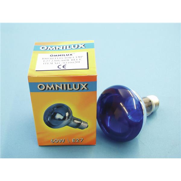 Žarnica OMNILUX R80 230V/60W E-27 modra