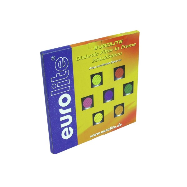 EUROLITE Yellow Dichroic Filter silv. Frame PAR-64