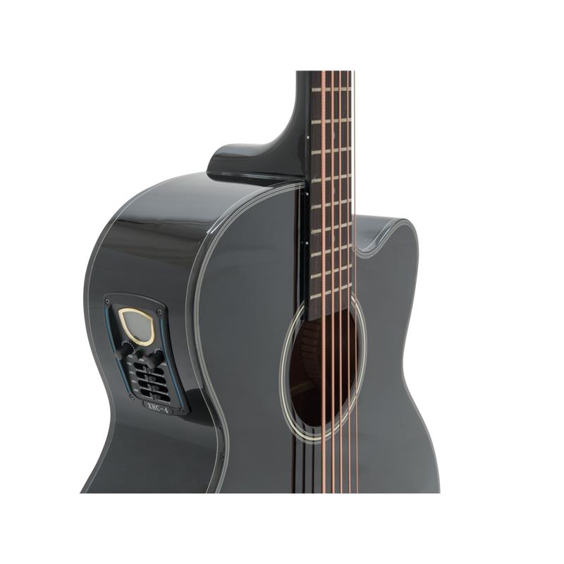 DIMAVERY AB-455 Acoustic Bass, 5-string, schwarz